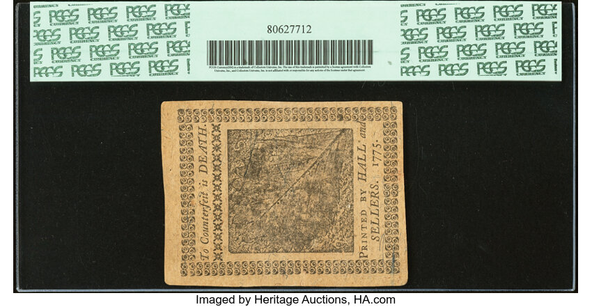 Oct 25, 1775 2s Pennsylvania (Fr. PA187) thumbnail 9