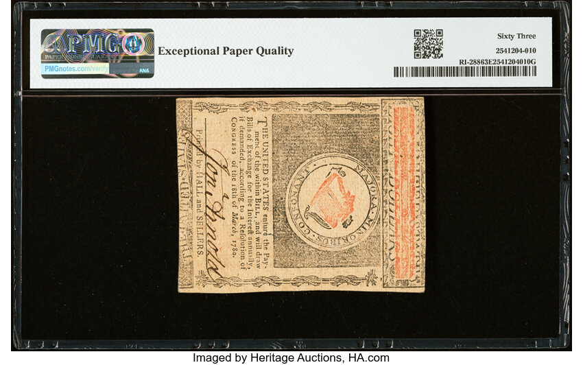 Jul 2, 1780 $8  Rhode Island (Fr. RI288) thumbnail 9