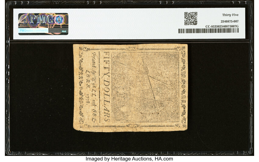 Sep 26, 1778 $50  Continental Congress (Fr. CC85) thumbnail 11