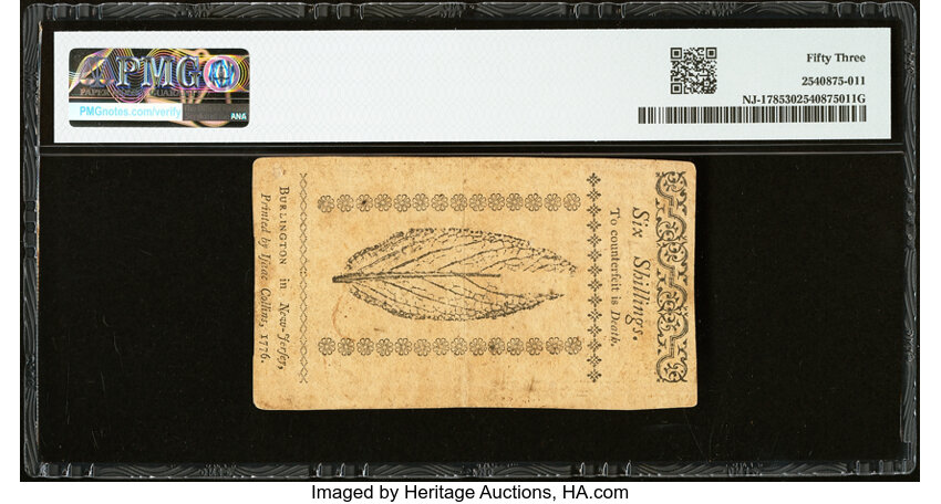 Mar 25, 1776 6s New Jersey (Fr. NJ178) thumbnail 15