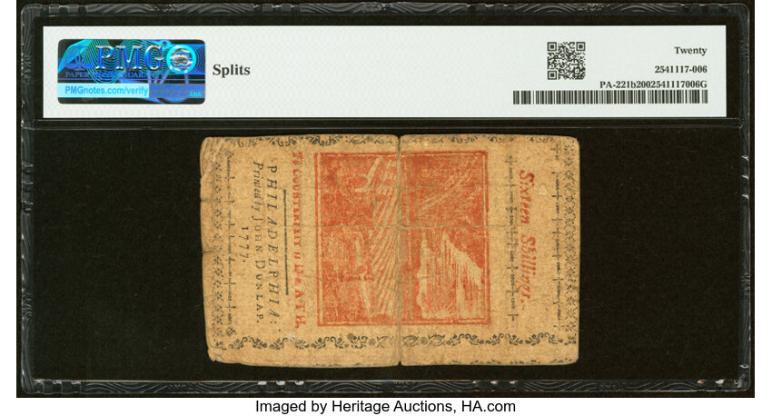 Apr 10, 1777 16s Pennsylvania (Fr. PA221b) thumbnail 8