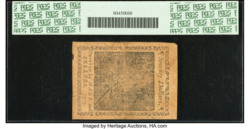 Jan 14, 1779 $70  Continental Congress (Fr. CC101) thumbnail 7
