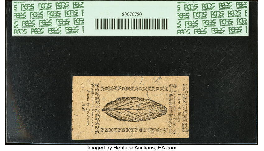 Dec 31, 1763 3s New Jersey (Fr. NJ154) thumbnail 6
