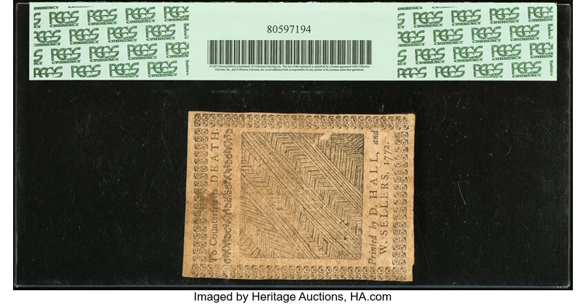 Apr 3, 1772 2s6d Pennsylvania (Fr. PA157) thumbnail 15