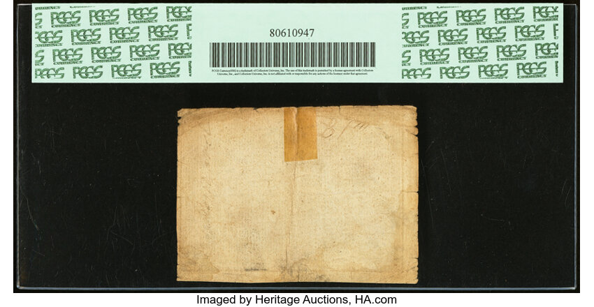 April 2, 1776 $3  North Carolina, Alligator & Beaver (Fr. NC160a) thumbnail 3