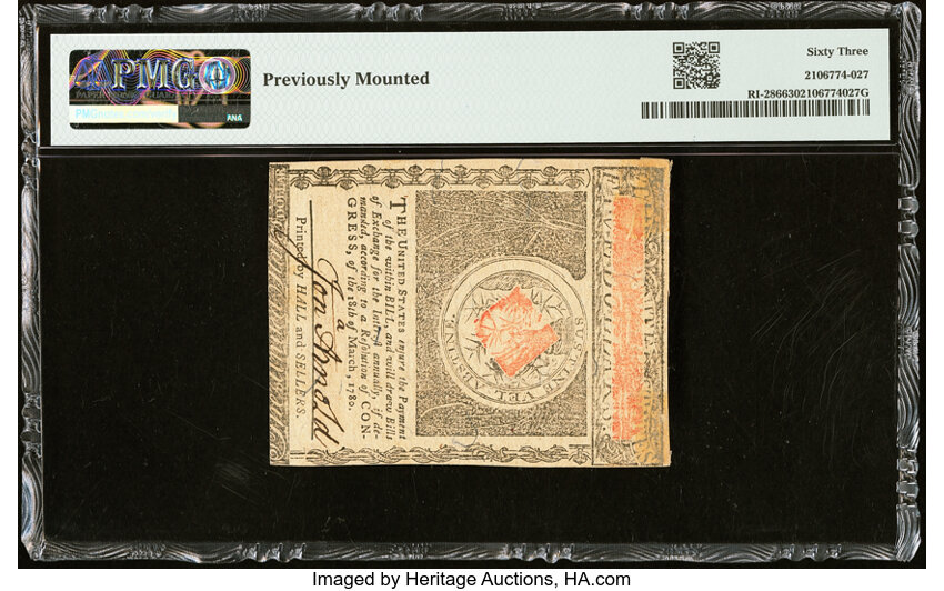 Jul 2, 1780 $5  Rhode Island (Fr. RI286) thumbnail 8