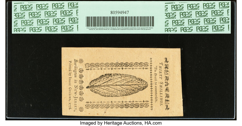 Mar 25, 1776 30s New Jersey (Fr. NJ181) thumbnail 9