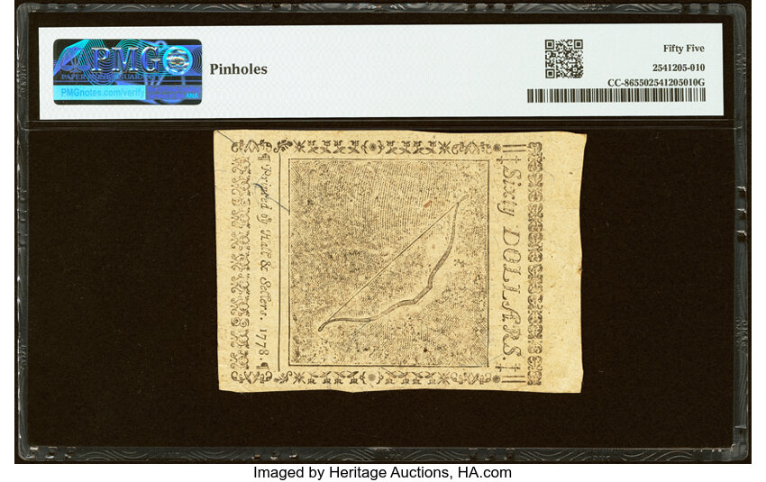 Sep 26, 1778 $60  Continental Congress (Fr. CC86) CU65 thumbnail 18