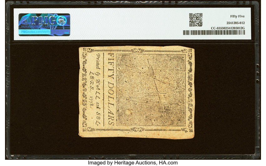 Sep 26, 1778 $50  Continental Congress (Fr. CC85) thumbnail 13