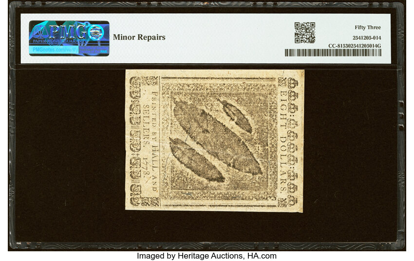 Sep 26, 1778 $8  Continental Congress (Fr. CC81) thumbnail 9