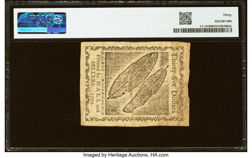 Jan 14, 1779 $35  Continental Congress (Fr. CC94) thumbnail 6