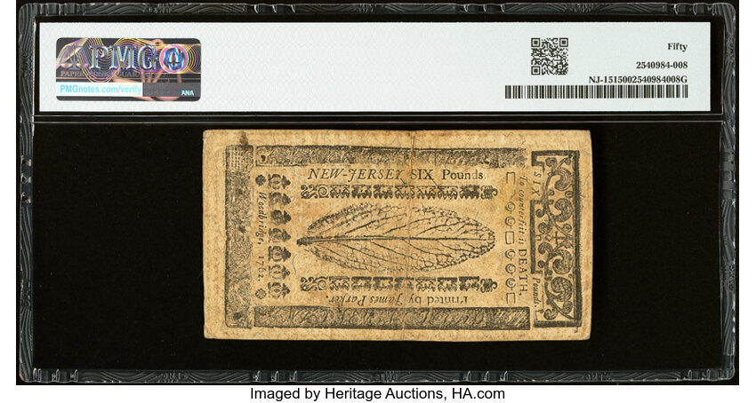 Apr 8, 1762 £6 New Jersey (Fr. NJ151) thumbnail 5