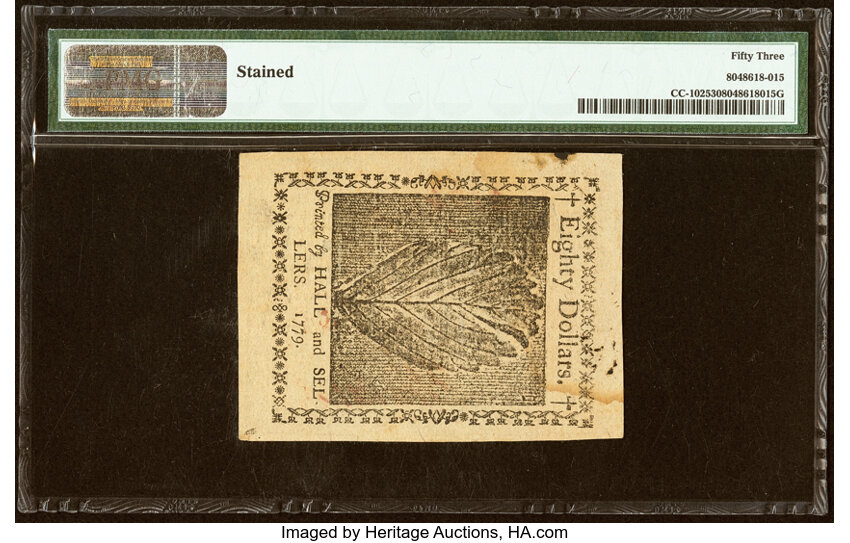 Jan 14, 1779 $80  Continental Congress (Fr. CC102) thumbnail 16