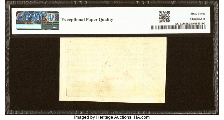 Dec 1771 10s North Carolina (Fr. NC138) thumbnail 5