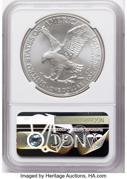 2021-(S) $1  Silver Eagle, Type 2, Emergency San Francisco Strike MS thumbnail 10