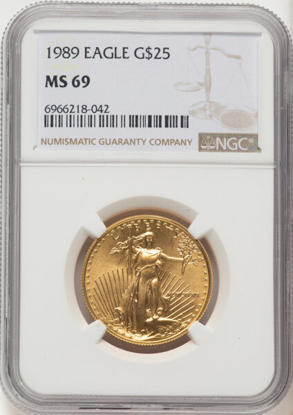 1989 $25  Gold Eagle MS thumbnail 3