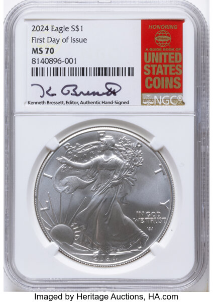 2024 $1  Silver Eagle MS thumbnail 14