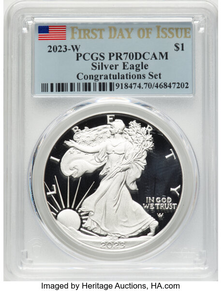 2023-W $1  Silver Eagle PR DCAM thumbnail 11