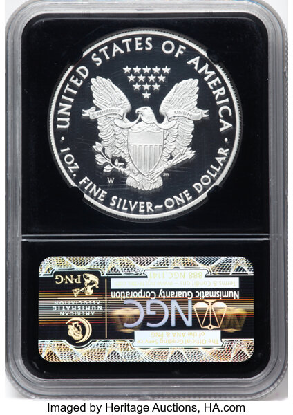 2011-W $1  Silver Eagle, 25th Anniversary PR DCAM PR70 DCAM thumbnail 2