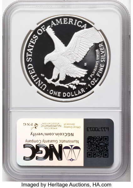 2023-S $1  Silver Eagle PR DCAM PR64 DCAM thumbnail 4