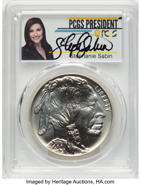 2001-D S$1 American Buffalo MS thumbnail 3