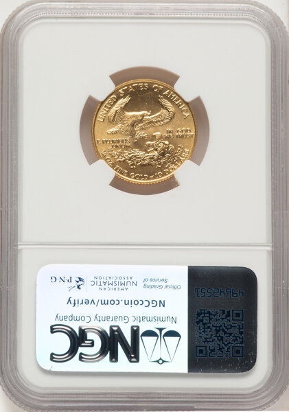 American Gold Eagle (AGE) G$10  1/4 Ounce, 1986- [Type] MS69 thumbnail 6