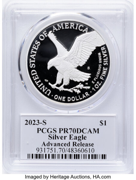 2023-S $1  Silver Eagle PR DCAM PR64 DCAM thumbnail 20