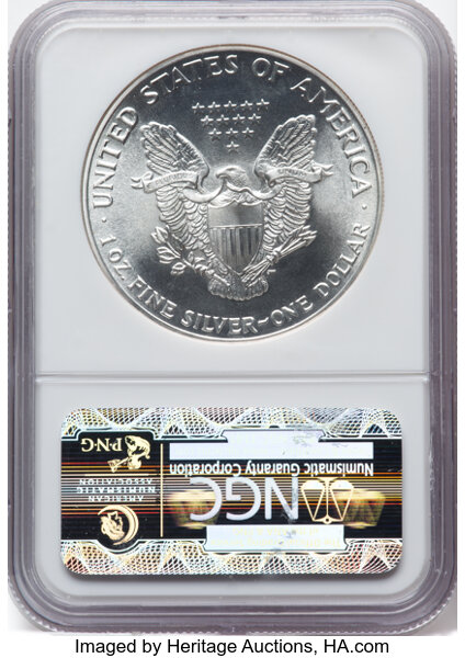 1986 $1  Silver Eagle MS69 thumbnail 2