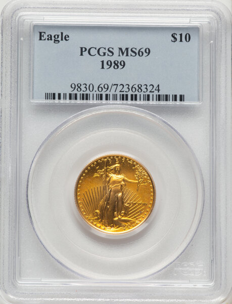 1989 $10  Gold Eagle MS thumbnail 11