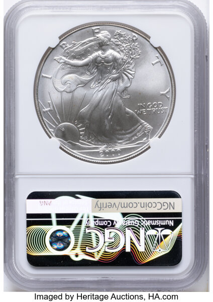 2000 $1  Silver Eagle MS69 thumbnail 8