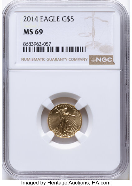 2014 $5  Gold Eagle MS thumbnail 4