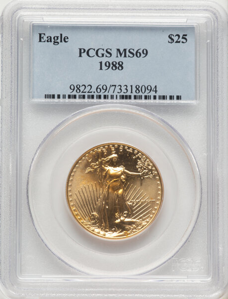 1988 $25  Gold Eagle MS thumbnail 5