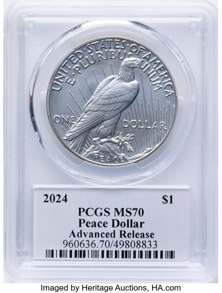 2024 S$1 Peace MS66 thumbnail 6