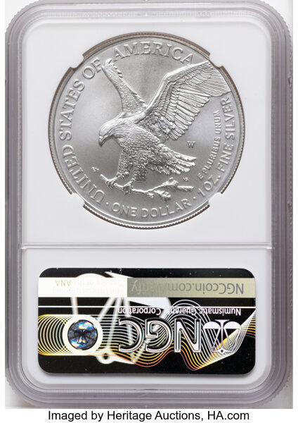 2022-W $1  Silver Eagle PR DCAM PR70 DCAM CAC thumbnail 12