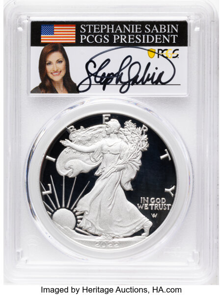 2022-W $1  Silver Eagle PR DCAM PR70 DCAM CAC thumbnail 3