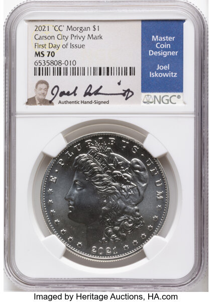 2021-(CC) S$1 Morgan, Privy Mark, 100th Anniversary MS thumbnail 5