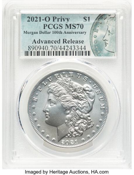 2021-(O) S$1 Morgan, Privy Mark, 100th Anniversary MS thumbnail 3