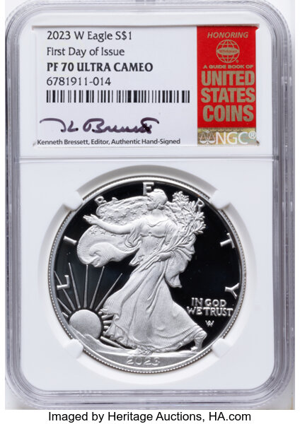 2023-W $1  Silver Eagle PR DCAM thumbnail 10