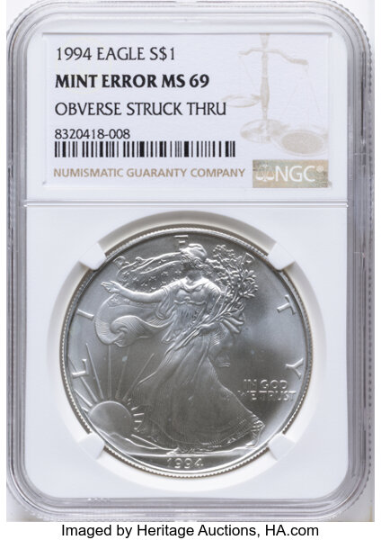 1994 $1  Silver Eagle MS thumbnail 5