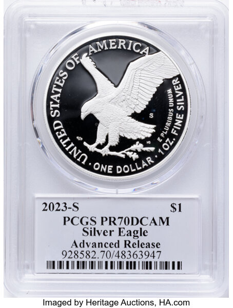2023-S $1  Silver Eagle PR DCAM PR64 DCAM thumbnail 12