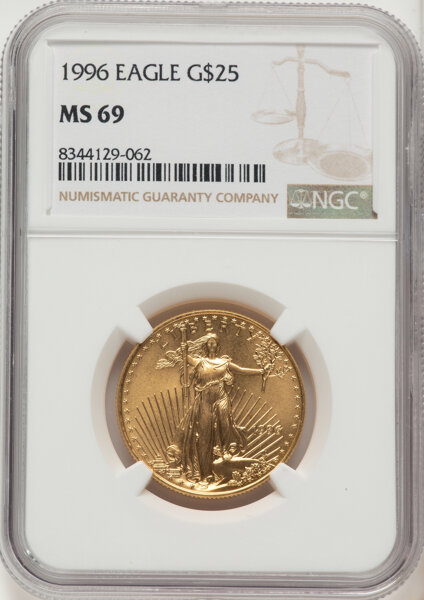 1996 $25  Gold Eagle MS thumbnail 2