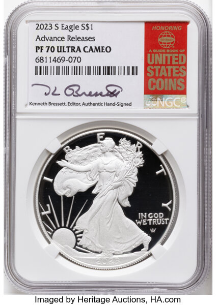 2023-S $1  Silver Eagle PR DCAM thumbnail 7
