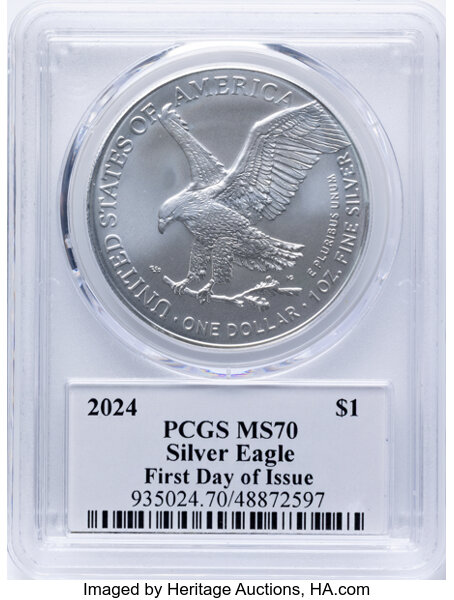 2024 $1  Silver Eagle MS63 thumbnail 24
