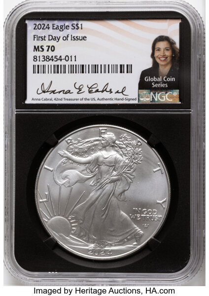 2024 $1  Silver Eagle MS thumbnail 12