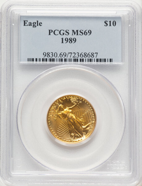 1989 $10  Gold Eagle MS thumbnail 5