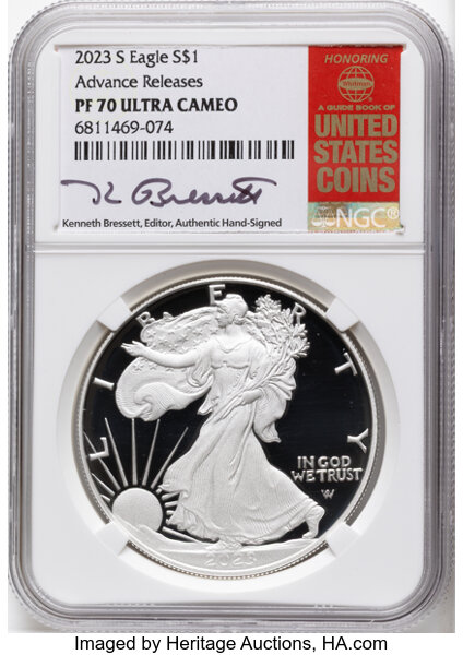 2023-S $1  Silver Eagle PR DCAM thumbnail 12