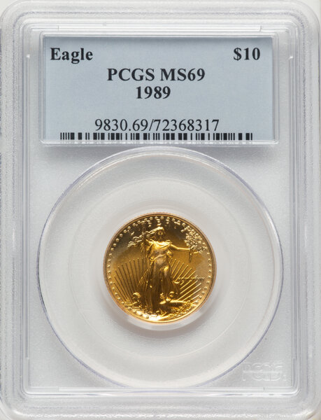 1989 $10  Gold Eagle MS thumbnail 8