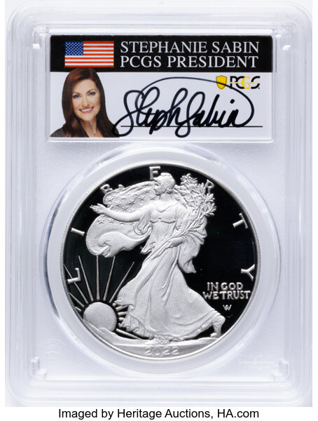 Image for 2022-W $1  Silver Eagle PR DCAM PR70 DCAM CAC