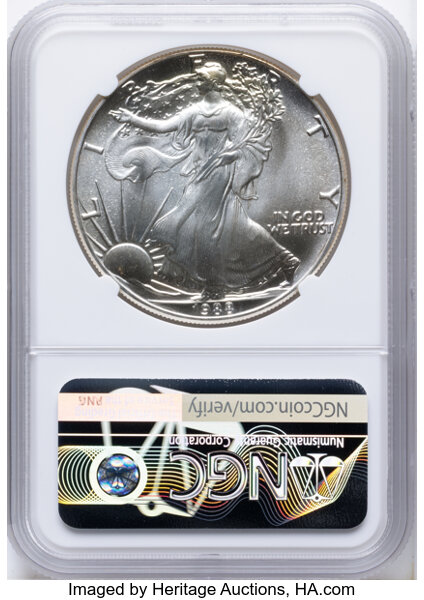 1988 $1  Silver Eagle MS63 CAC thumbnail 23