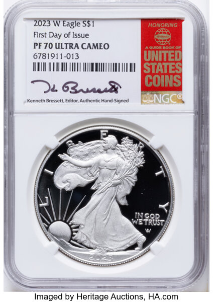 2023-W $1  Silver Eagle PR DCAM thumbnail 9